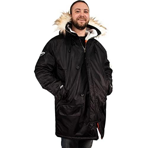 【並行輸入品】Freeze Defense Mens Snorkel Parka Winter Coat Jacket (4XL / 4X Bの画像