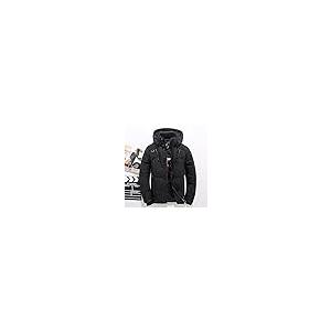 【並行輸入品】Men's White Duck Down Jacket Warm Hooded Thick Puffer Jacket Coaの画像