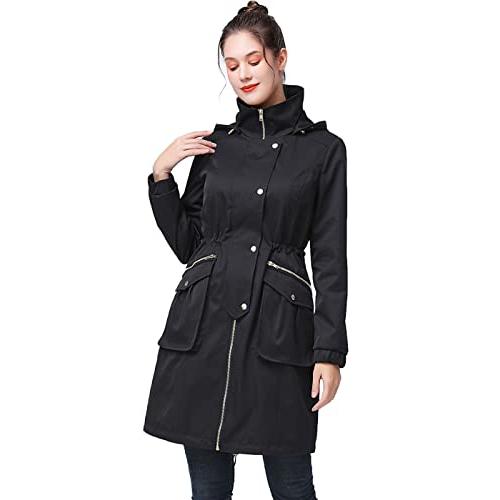 【並行輸入品】BGSD Women Carly Waterproof Hooded Parka Coat Outdoor Windbreakeの画像