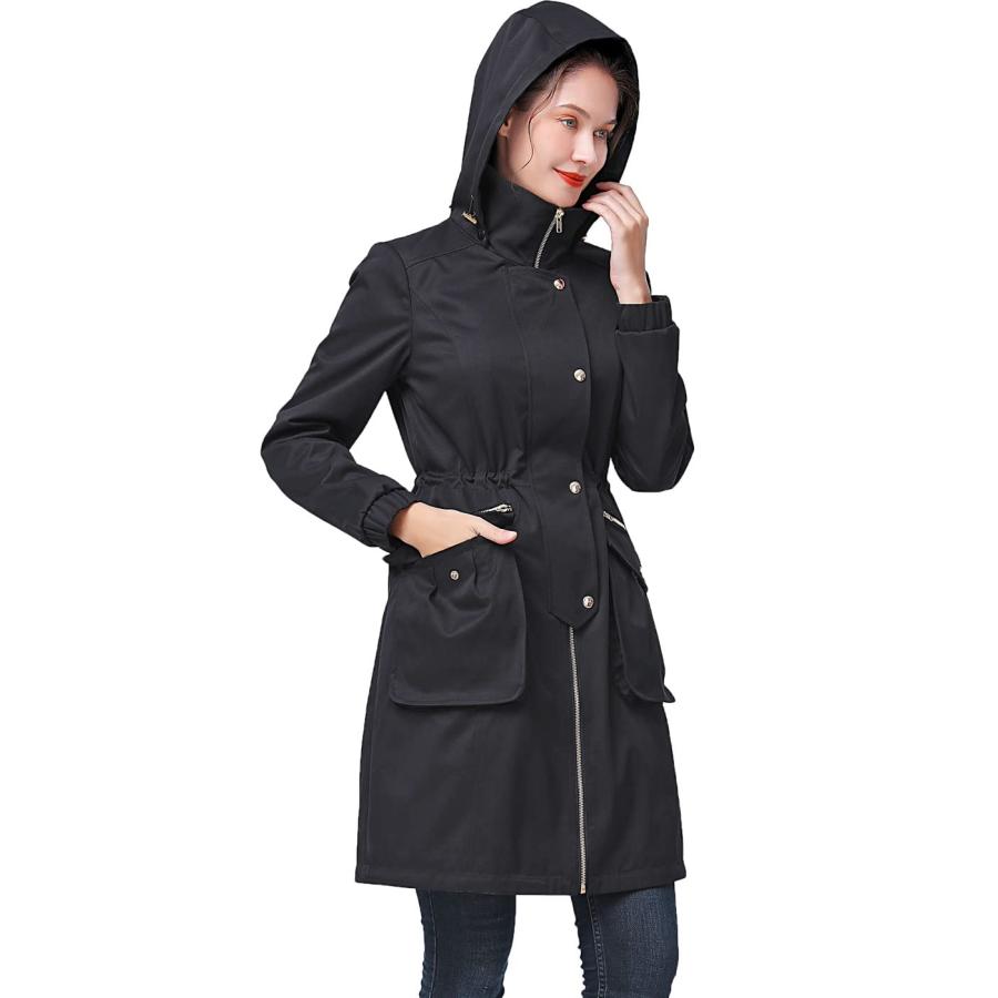 【並行輸入品】BGSD Women Carly Waterproof Hooded Parka Coat Outdoor Windbreakeの画像