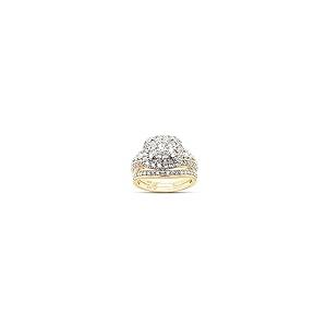 【並行輸入品】SAVEARTH DIAMONDS 1 1/4 CTTW ラウンドカット 人工モアッサナイトダイヤモンド ダブルヘイロー ブライダ_2