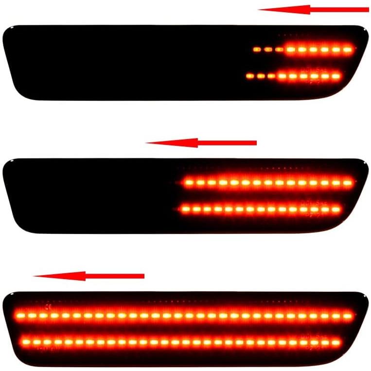 【並行輸入品】Anzios Compatible with 2005-2009 Ford Mustang Smoke Lens Dynamic LEDの画像