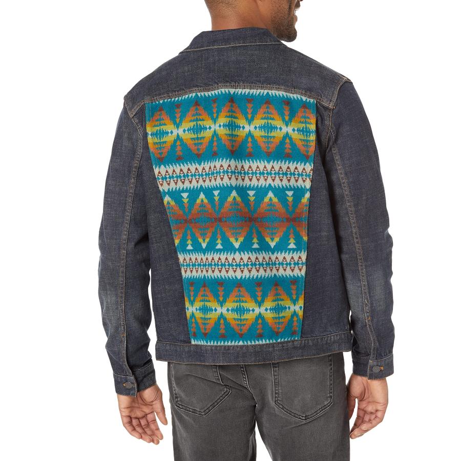 Pendleton Men's Jacket, Denim Blue/Summit Peak, Large 並行輸入品 : GoodFace ...