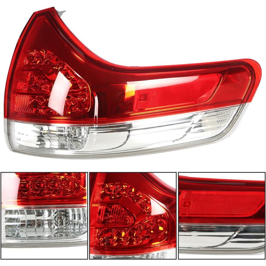 【並行輸入品】munirater リア右テールライトブレーキランプアセンブリ交換用 1パック 2011-2014 トヨタ シエナ アウター 助手席側_3