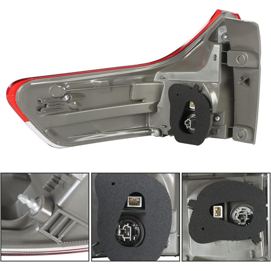 【並行輸入品】munirater リア右テールライトブレーキランプアセンブリ交換用 1パック 2011-2014 トヨタ シエナ アウター 助手席側_4