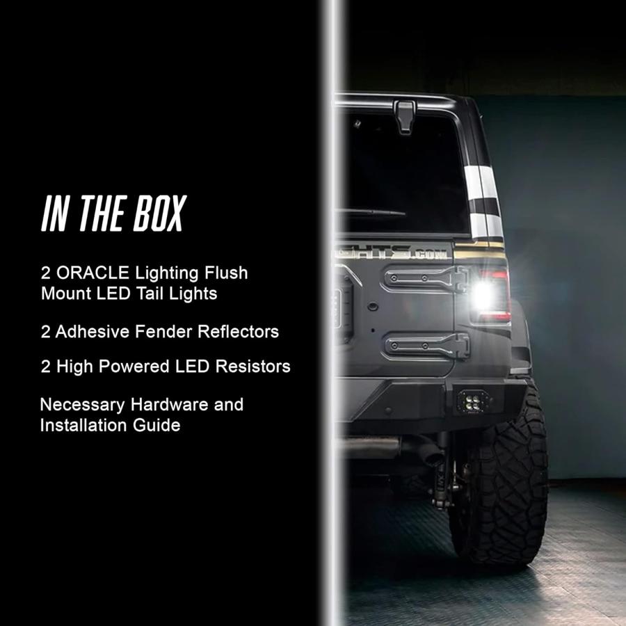 並行輸入品】ORACLE LIGHTING Flush Mount LED Tail Lights for Jeep