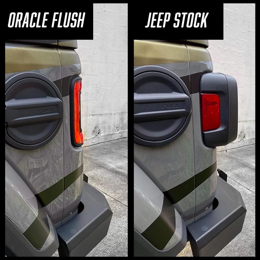 並行輸入品】ORACLE LIGHTING Flush Mount LED Tail Lights for Jeep
