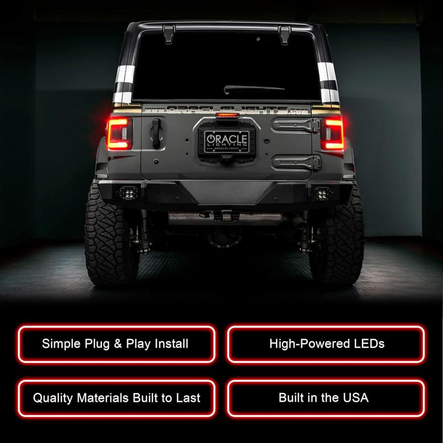 並行輸入品】ORACLE LIGHTING Flush Mount LED Tail Lights for Jeep