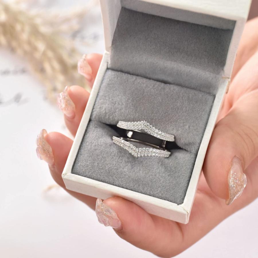 Wuziwen ガードリング エンハンサー 結婚指輪 レディース Wuziwen ガードリング エンハンサー 結婚指輪 レディース