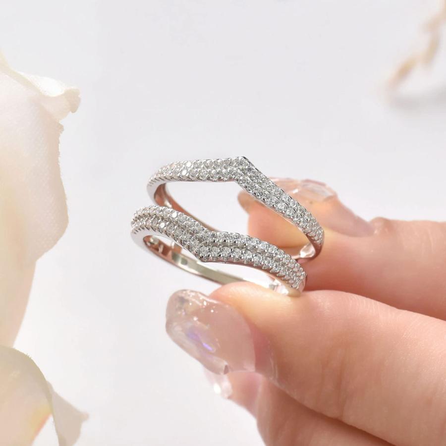 Wuziwen ガードリング エンハンサー 結婚指輪 レディース Wuziwen ガードリング エンハンサー 結婚指輪 レディース