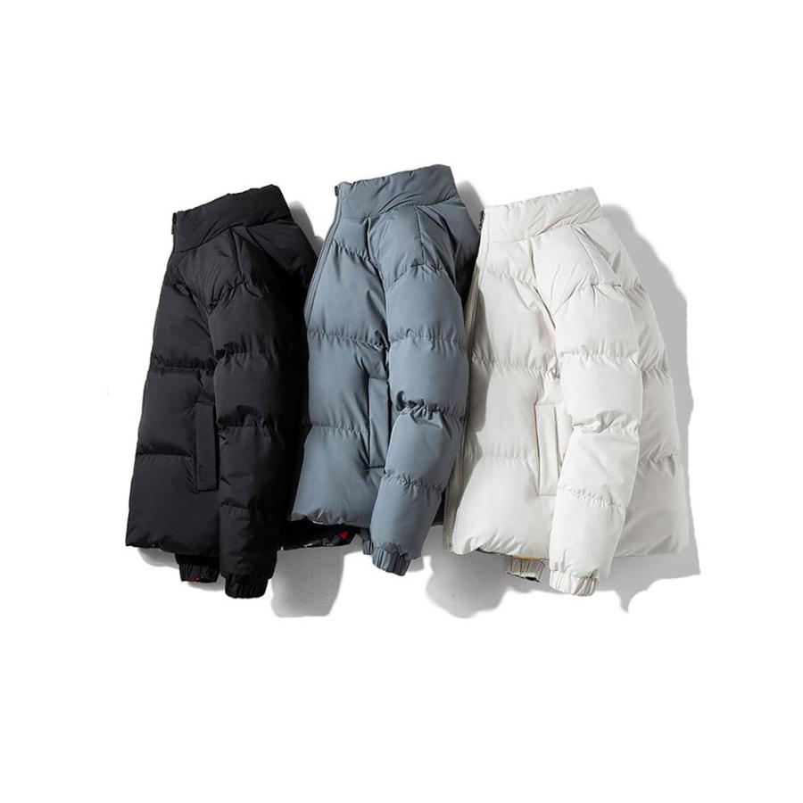 【並行輸入品】WPYYI Solid Colors Bubble Men Coat Winter Jacket Hipster Zipperの画像