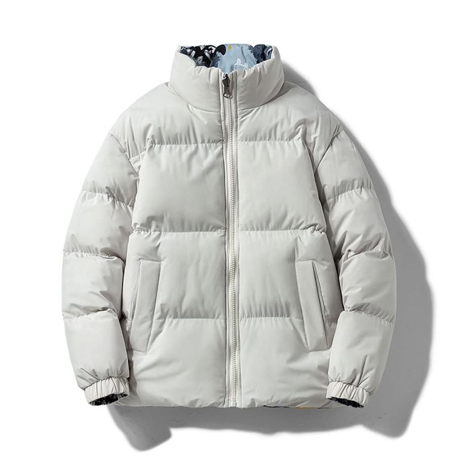 【並行輸入品】WPYYI Solid Colors Bubble Men Coat Winter Jacket Hipster Zipperの画像