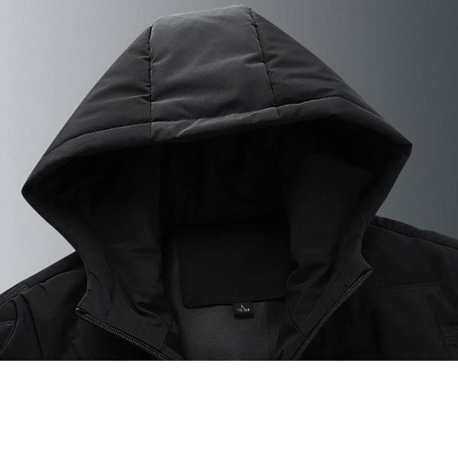 【並行輸入品】WPYYI Men's Winter Hooded Jacket Coat Casual Thicken Warm Outweaの画像