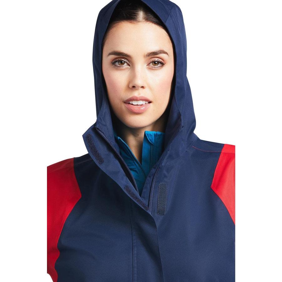 【並行輸入品】Ariat Female Spectator Waterproof Jacket Navy/Red Small_6