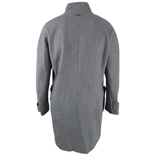 【並行輸入品】DKNY Womens Gray Faux Fur Peacoat Winter Jacket XXLの画像