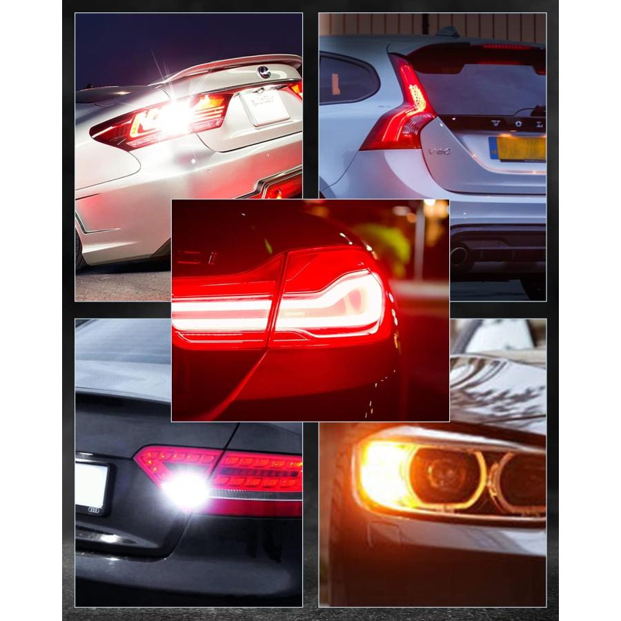 【並行輸入品】NOVSIGHT 1157 2357 BAY15D LED Brake Light Bulbs  300% Extremely Brig_5