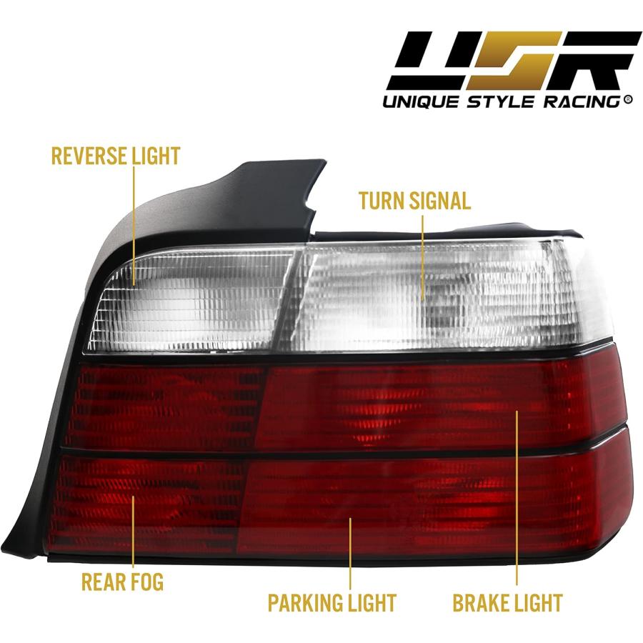 neko DEPO E36 4DR Tail Lights - Rear Replacement Tail Brake Stop