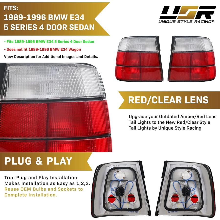 並行輸入品】USR DEPO 89-96 E34 テールライト - リアテールランプ (左 
