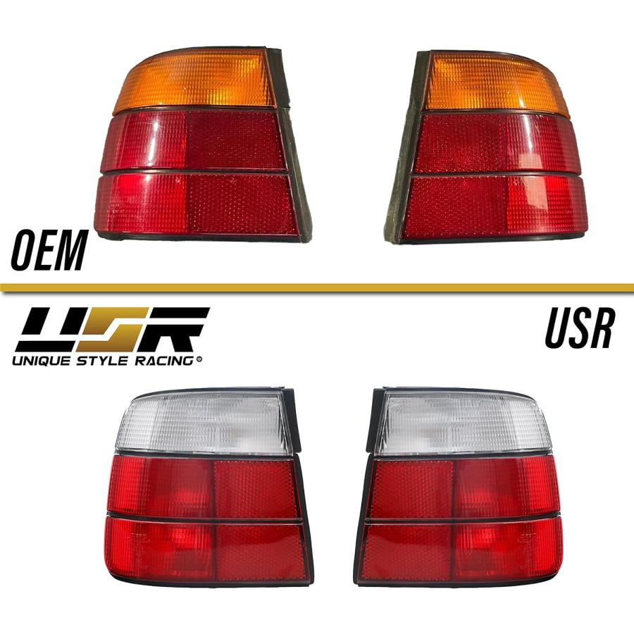 【並行輸入品】USR DEPO 89-96 E34 テールライト - リアテールランプ (左+右) 1989-1996 BMW 5シリーズ 4 ...
