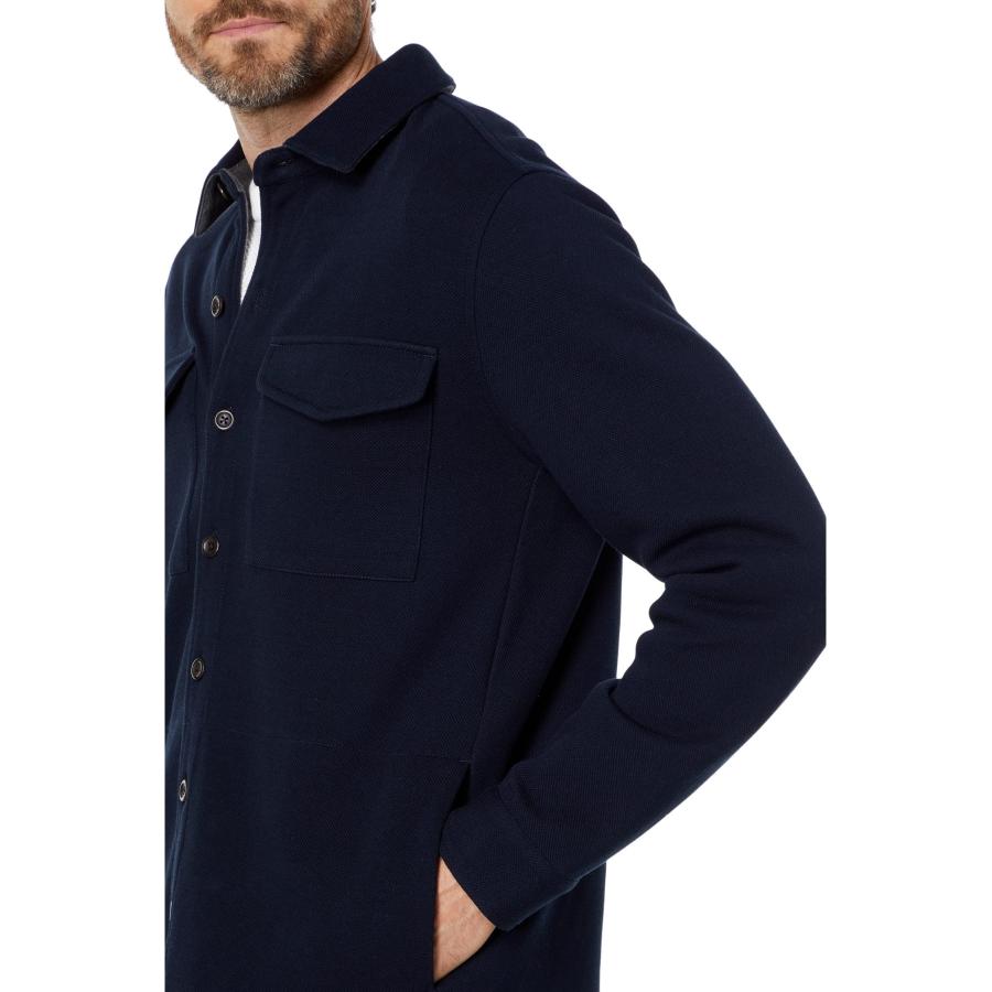 【並行輸入品】Vince Men's Shirt Jacket, Coastal/Medium Heather Grey, Largeの画像
