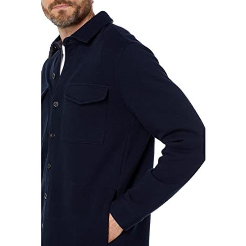 【並行輸入品】Vince Men's Shirt Jacket, Coastal/Medium Heather Grey, Largeの画像