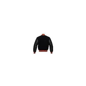 【並行輸入品】Mens Varsity Jacket Wool Body Genuine Leather Arms Letterman Jacの画像