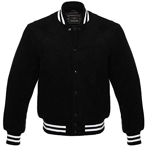 【並行輸入品】Mens Varsity Letterman Jacket All Wool Winter Baseball College Jの画像