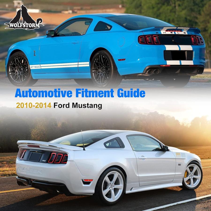 【並行輸入品】WOLFSTORM LEDテールライト 2010-2014 Ford Mustang用 シーケンシャルウィンカー機能デザイン デイタイムの画像