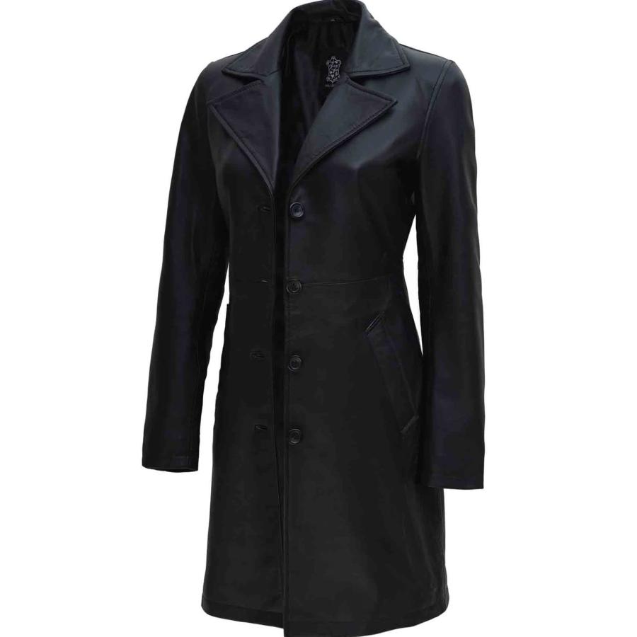 【並行輸入品】Blingsoul Womens Leather Coats   Women Leather Jackets Black | [の画像