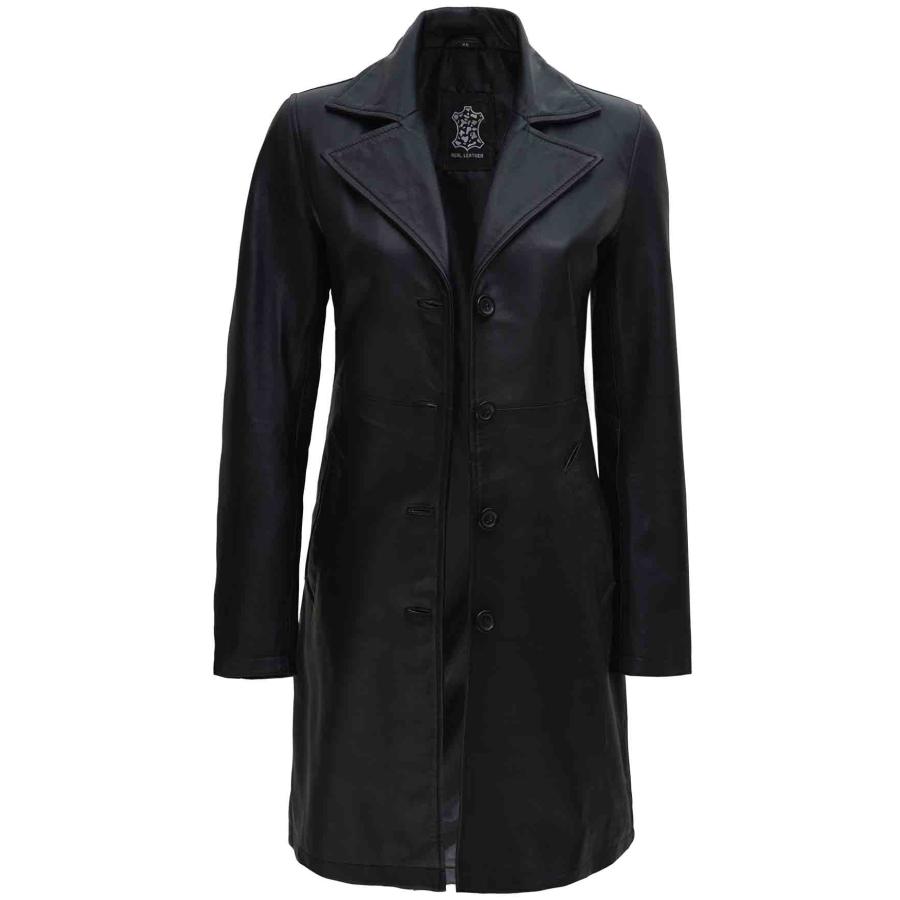 【並行輸入品】Blingsoul Womens Leather Coats   Women Leather Jackets Black | [の画像