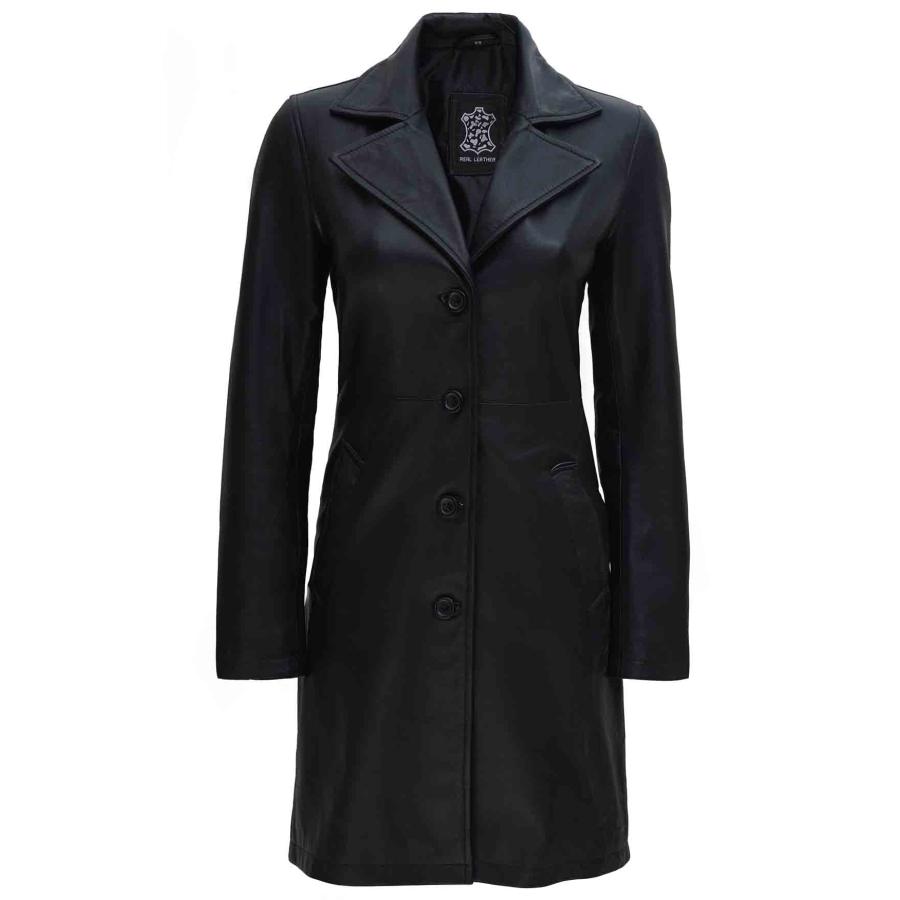 【並行輸入品】Blingsoul Womens Leather Coats   Women Leather Jackets Black | [の画像