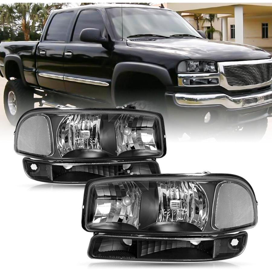【並行輸入品】APSVE フロントヘッドライトアセンブリ 99-06 GMC Sierra 1500 00-06 GMC Yukon XL 1500_8