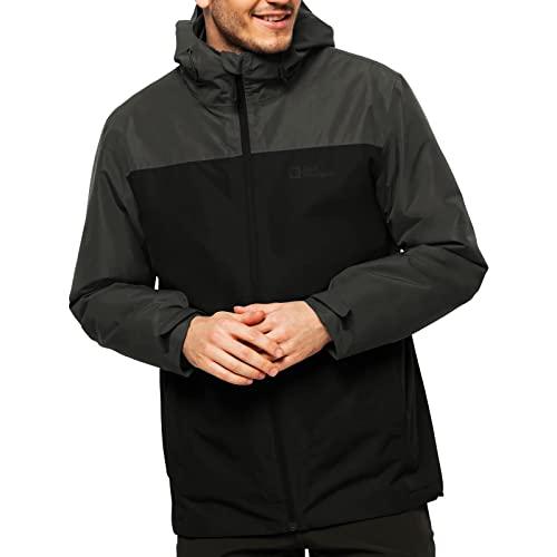 【並行輸入品】Jack Wolfskin Men's Standard Taubenberg 3In1 JKT M, Black, Largeの画像