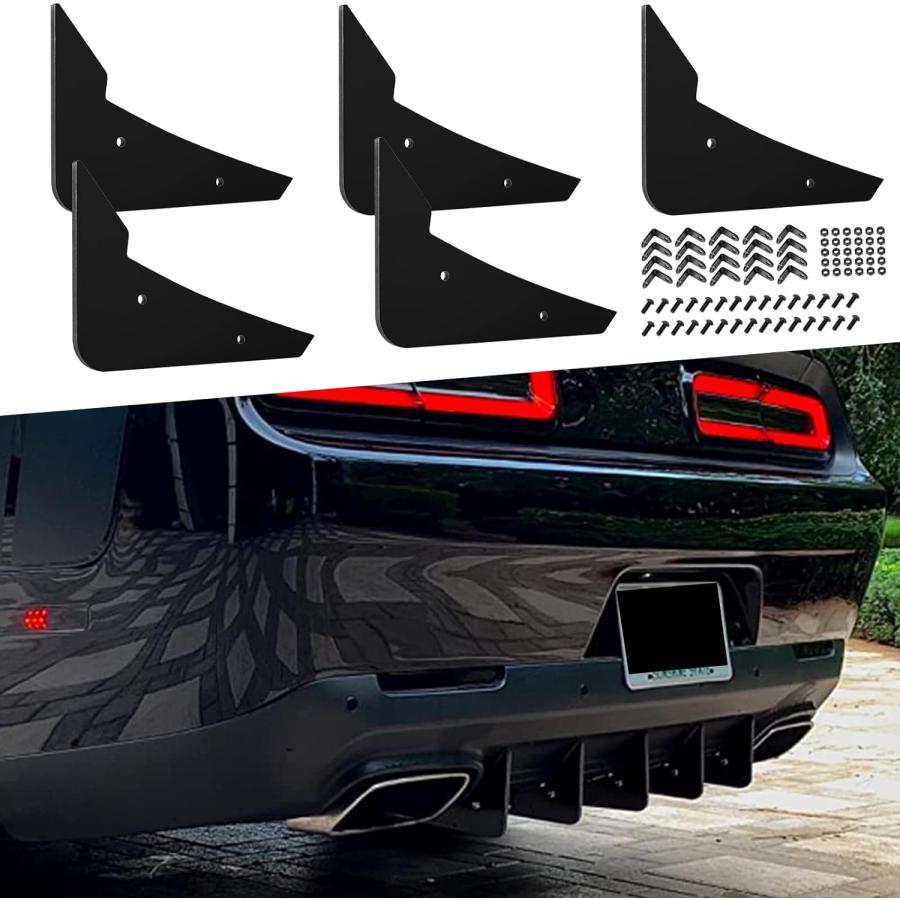 並行輸入品】リアディフューザー 5フィン V3セット Dodge Challenger