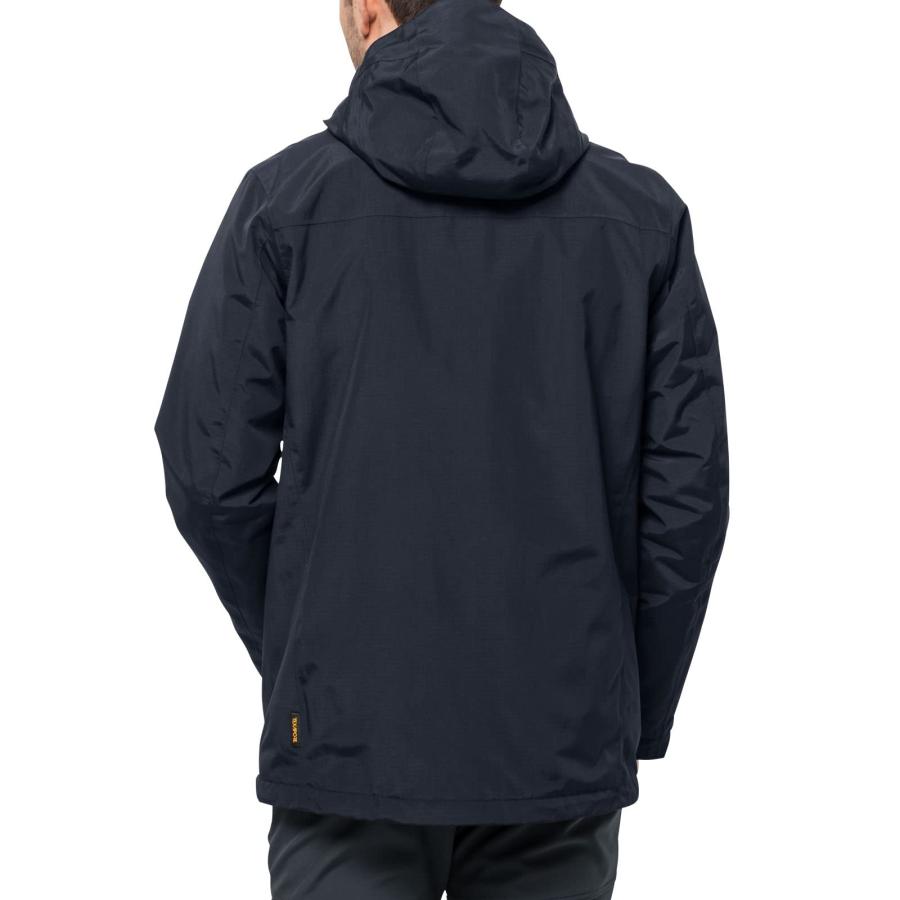 【並行輸入品】Jack Wolfskin Men's Standard Bergland 3In1 JKT M, Night Blue, Laの画像