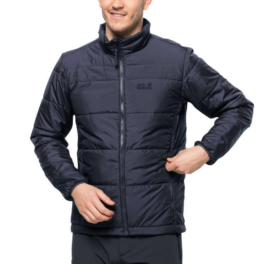【並行輸入品】Jack Wolfskin Men's Standard Bergland 3In1 JKT M, Night Blue, Laの画像