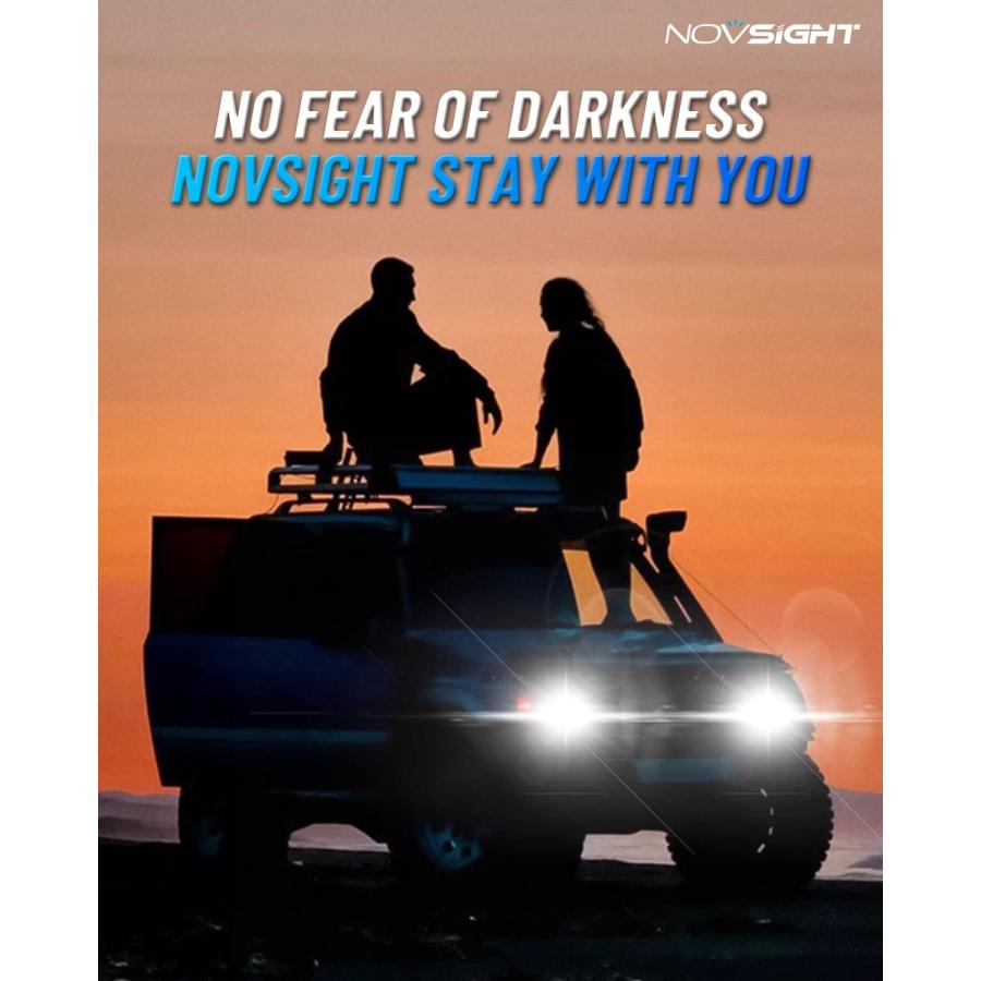 【並行輸入品】NOVSIGHT 880 LED フォグランプ 6500K ホワイト 60W 13000LM 明るい 899 885 893 フォグランの画像