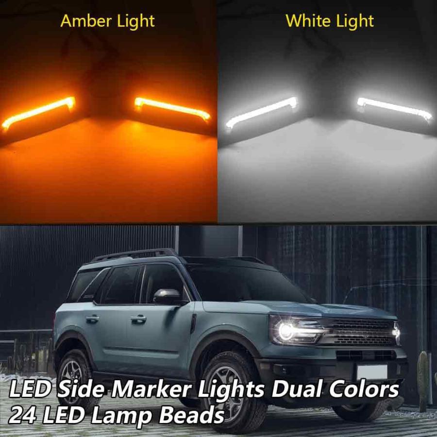 【並行輸入品】DZG Turn Signal Lights LED Side Marker Lights Accessories Compatibleの画像