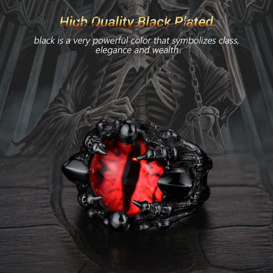 並行輸入品】PROSTEEL ゴシック ジュエリー ドラゴン クロー レッド
