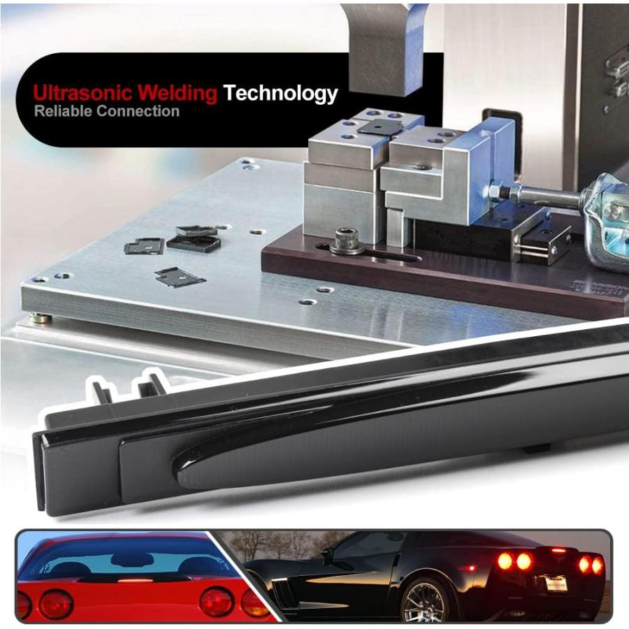 【並行輸入品】Mingrui test C6 レッド LED ストロボ 3 サードブレーキライト シボレーコルベット C6 2005-2013 リアセの画像