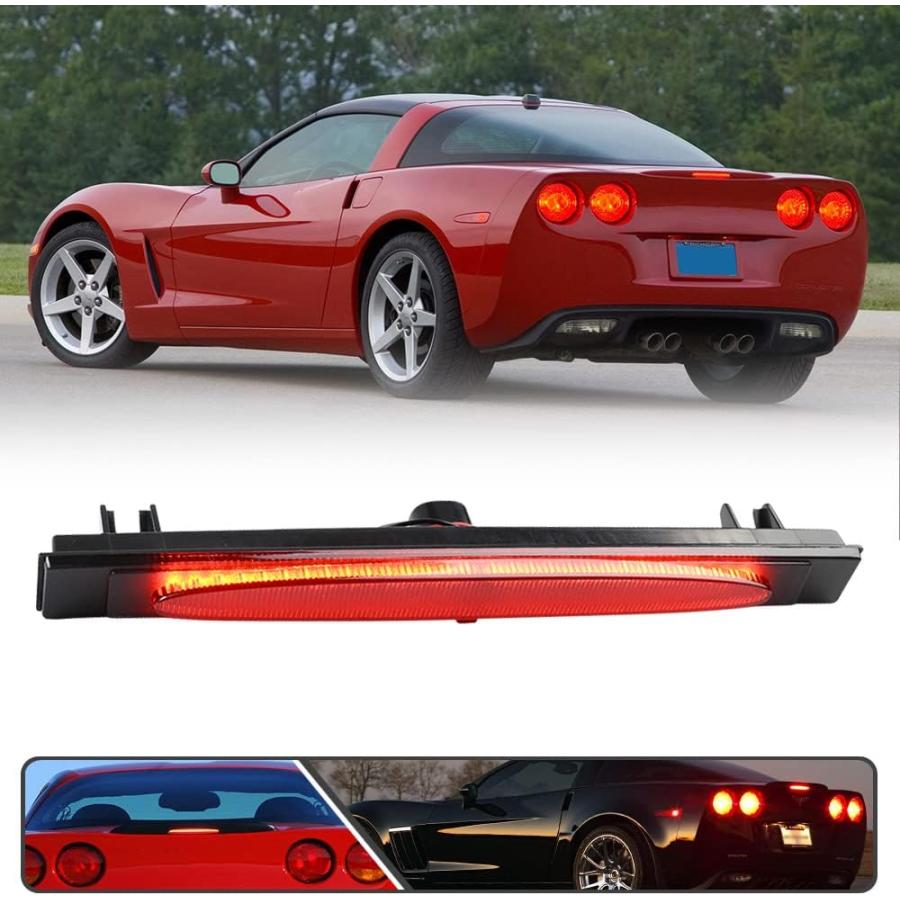 【並行輸入品】Mingrui test C6 レッド LED ストロボ 3 サードブレーキライト シボレーコルベット C6 2005-2013 リアセの画像