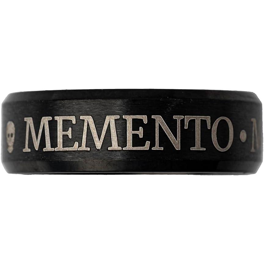 【並行輸入品】STOIC STORE UK Memento Mori リング - ストイックモメントモリリング ステンレススチールスカルリング - メの画像