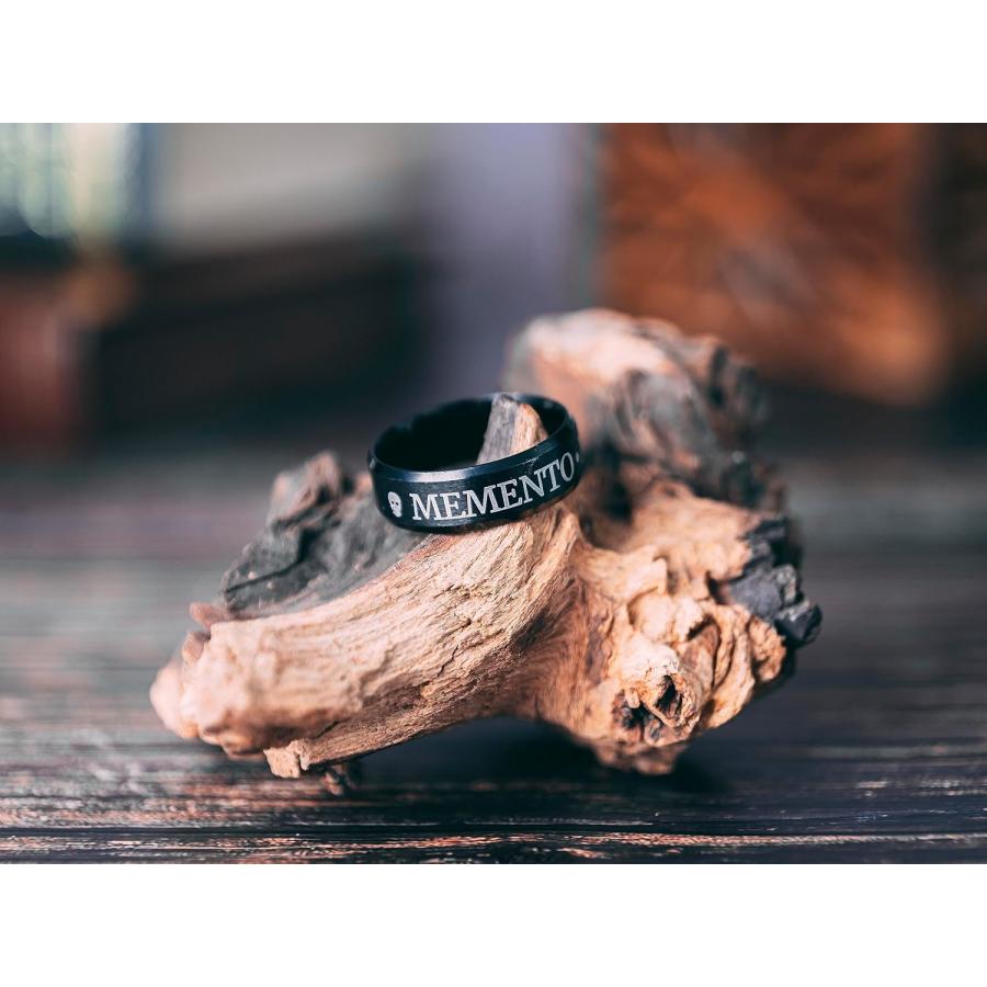 【並行輸入品】STOIC STORE UK Memento Mori リング - ストイックモメントモリリング ステンレススチールスカルリング - メの画像