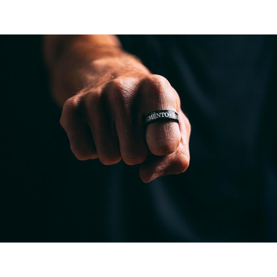 【並行輸入品】STOIC STORE UK Memento Mori リング - ストイックモメントモリリング ステンレススチールスカルリング - メの画像