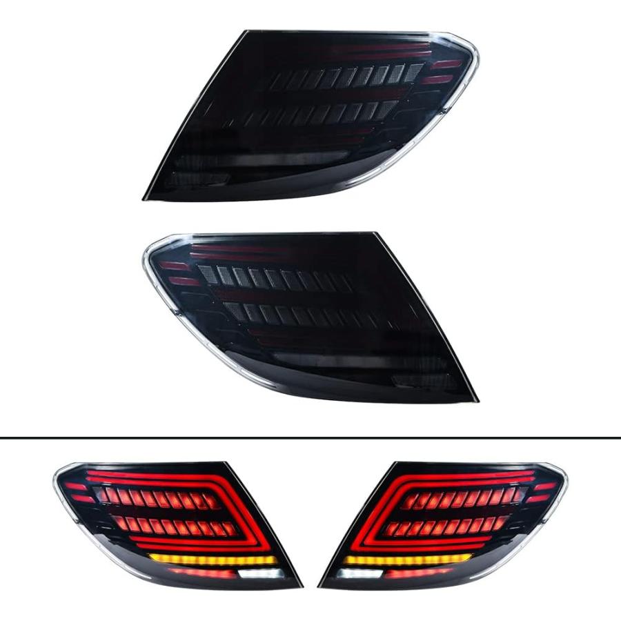 【並行輸入品】Astra Depot ペア LED テールライト ブレーキ ランニング ウインカー スモークレンズ MERCEDES-BENZ W20の画像