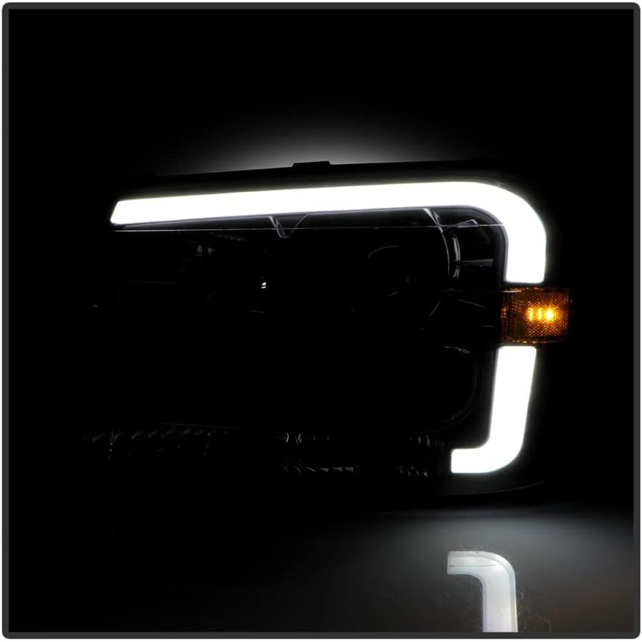 【並行輸入品】ACANII - 2002-2009 Chevy Trailblazer フル幅グリル付き ブラック LED チューブ プロジェクターの画像