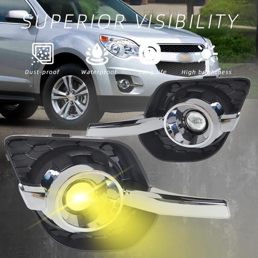 【並行輸入品】Fog Lights Replacement for 2010 2011 2012 2013 2014 2015 2016 Chevyの画像