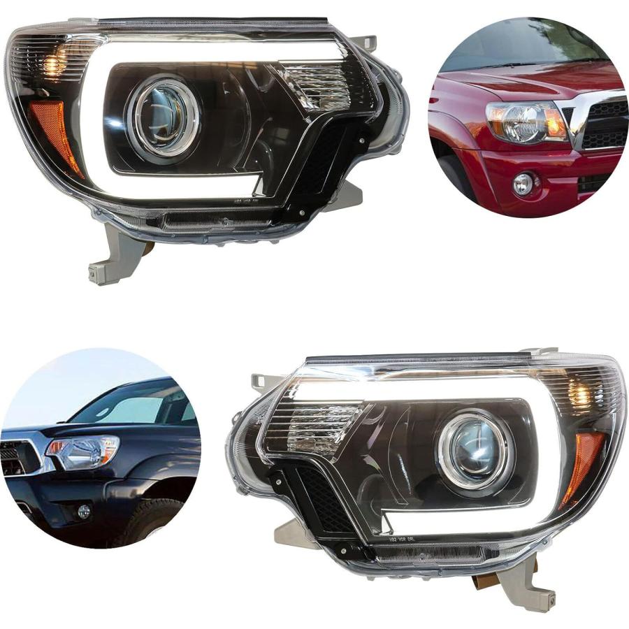 【並行輸入品】DNYSYSJ Headlight Assembly Compatible with 2012 2013 2014 2015 Tacom_8