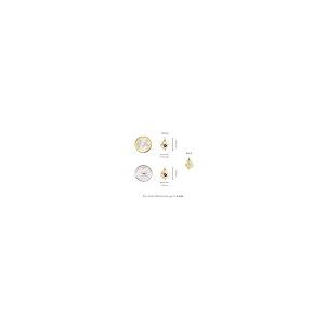 【並行輸入品】Lucchetta 14カラット イエローゴールド 四つ葉 ペンダント 赤いてんとう虫 ラッキーチャーム | レディース ガールズの画像