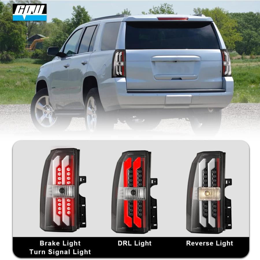 【並行輸入品】CPW LED Tail Lights Assembly for 2015-2018 Chevy Tahoe  15 16 17 18の画像